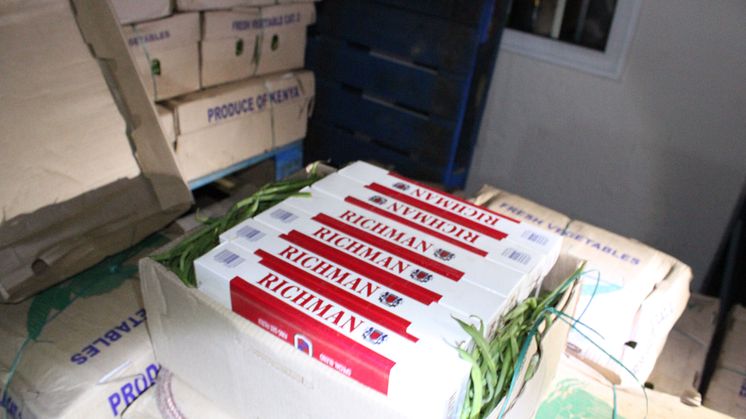 Op Bypass - Cigarettes hidden in vegetable consignment LON14/15