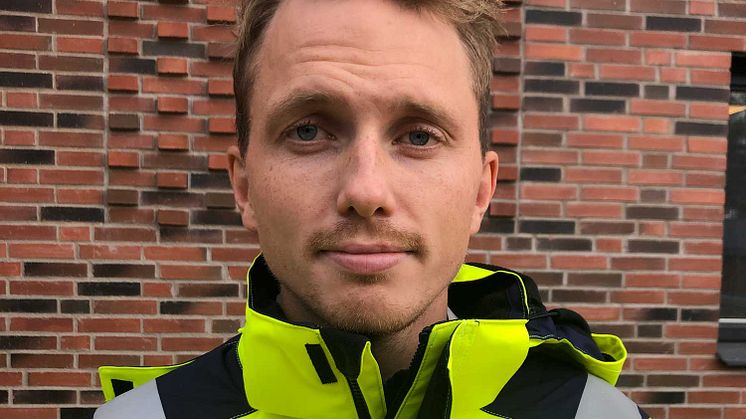 Fredrik Pettersson, certifierad platschef på NCC. Foto: Privat