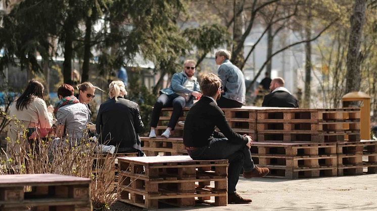 Grönlandsparken i Kista, ett av områdena som Aktörsdrivet trygghetslabb använde sig av i sina tester av IoT för att skapa trygghet i det offentliga rummet.