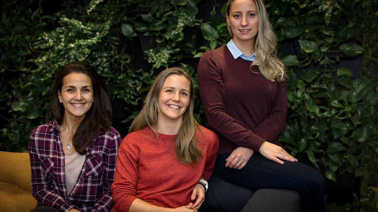From left to right: Ana Sofia Aniceto, Eli Børve and Emmelie Åström (Photo: David Hammenstig)
