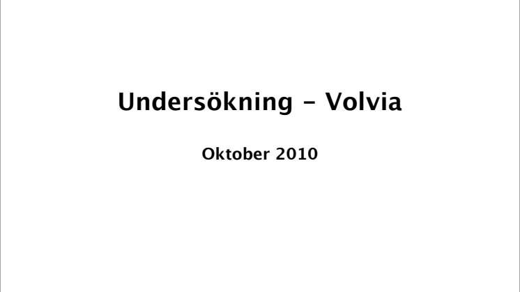 Undersökning - barnsäkerhet (publ 2011-04-05)
