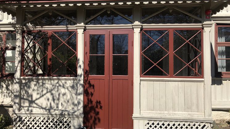 Verandan exteriör - efter
