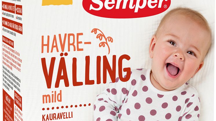 Nytt recept och ny design i Sempers vällingar och grötar