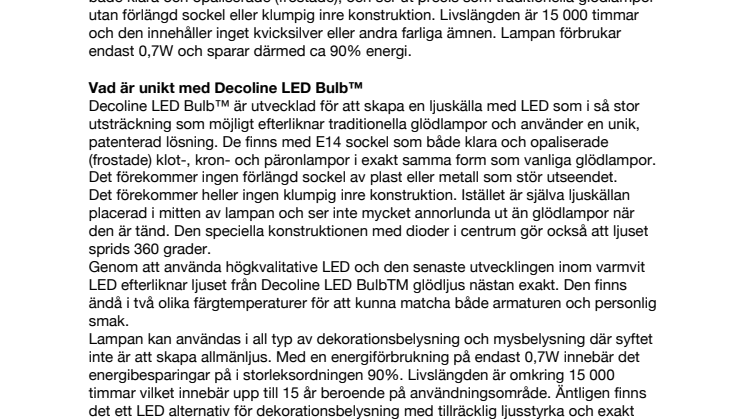 Nya LED lampor