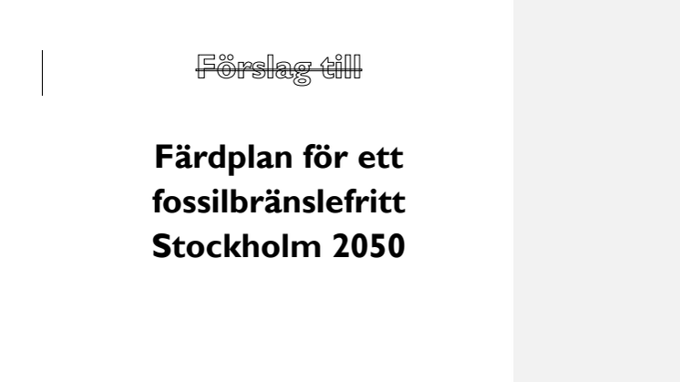 färdplan 2050