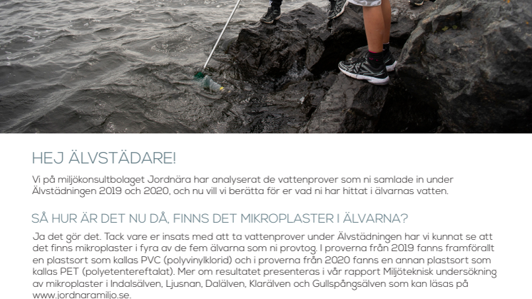Lättläst version rapport Älvstädningen och mikroplaster