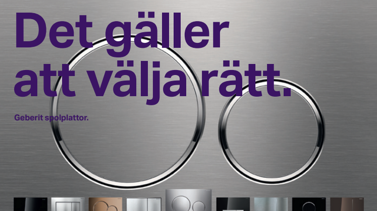 Geberit spolplattor