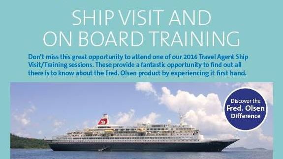 Learn all about the ‘Fred. Olsen Difference’ on a free onboard training day in Autumn 2016 