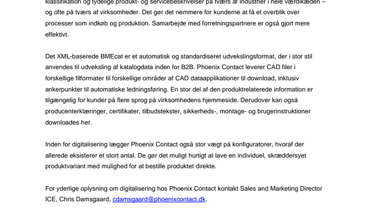 ​  Phoenix Contact: digital kvalitet i højsædet
