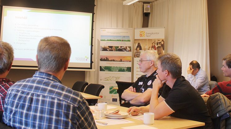 Ylva Svedenmark från Upphandlingsmyndigheten gick igenom Upphandlingsmyndighetens verktyg för att sätta krav i miljöanpassad upphandling.