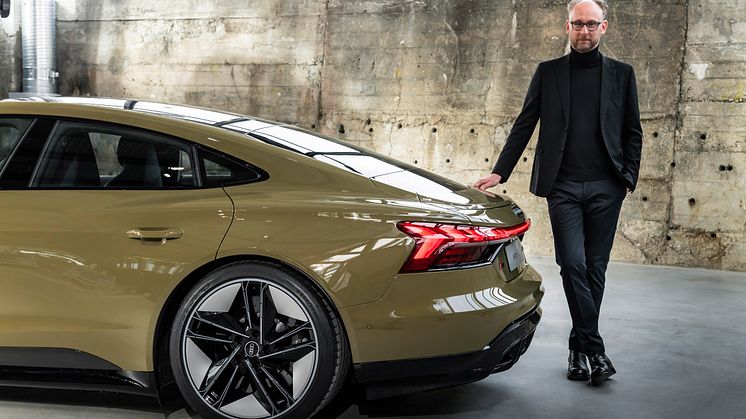 Audi RS e-tron GT og Marc Lichte, designchef for Audi