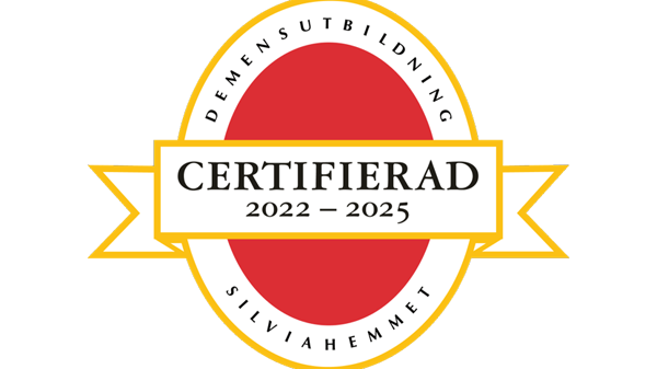 Silviahemmets certifieringssymbol som får användas av de enheter som har fått ett giltigt certifikat. Certifikatet förnyas vart tredje år.