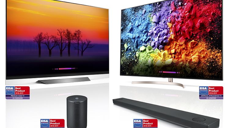 LG:lle neljä EISA-palkintoa sekä kiitosta tekoälyteknologiasta ja muotoilusta