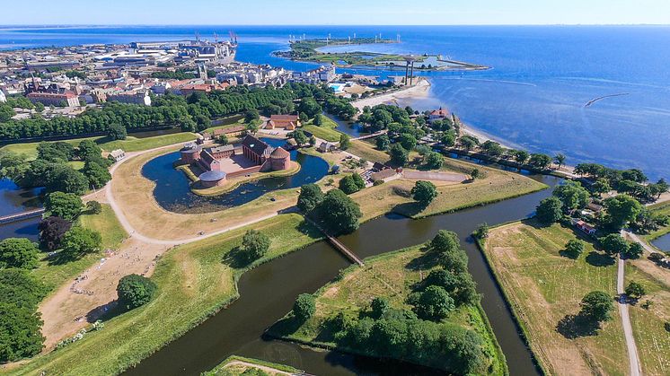 410 Flygbild Landskrona slott Citadellet