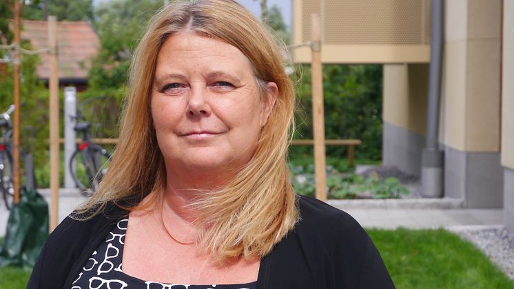 SKBs nya förvaltningschef Madeleine Brisère kommer närmast från Rikshem och rollen som fastighetschef för södra Stockholm. Foto: SKB