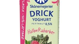 Drickyoghurt Hallon Rabarber