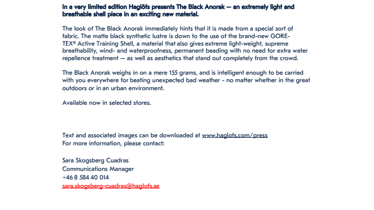 155 GRAMS OF INTELLIGENCE | THE BLACK ANORAK