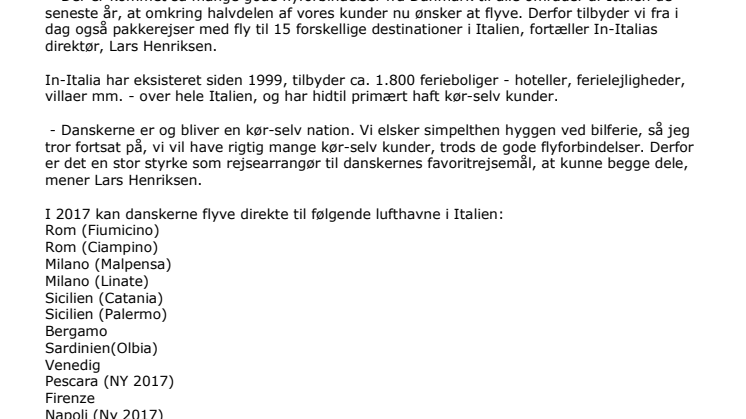 Danskerne ELSKER bilferie. Nogle gange er det bare lettere at flyve  
