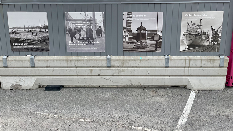 Invigning av fotoutställning i Värtahamnen