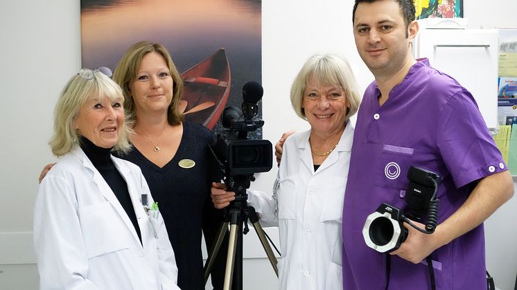 OMO-teamet, från vänster: Lottie Lejerstedt, Linda Fridholm, Margareta Borgström och Shkelzen Ahma.