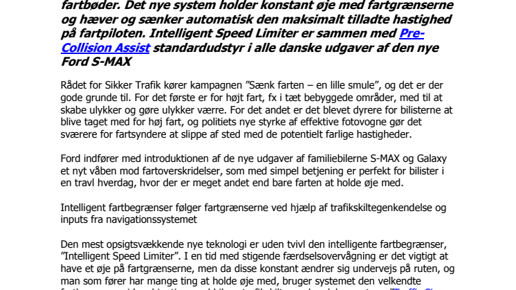 Undgå bøder med Fords nye teknologier