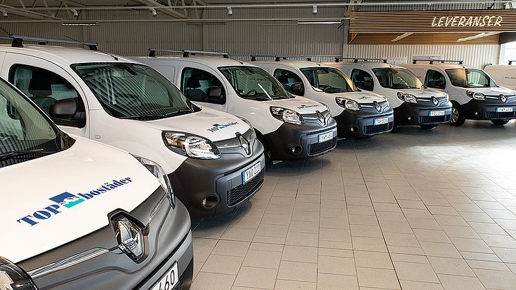 13 Kangoo ZE levereras till TOP Bostäder i Gällivare