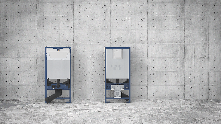 GROHE Rapid SLX indbygningcisternen der er nem at installere, justere og forbinde med fremtiden.