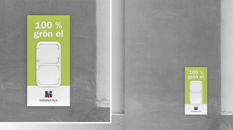 100 procent förnybar och hållbar elleverans - nytt hållbarhetssteg för Svenska Hus