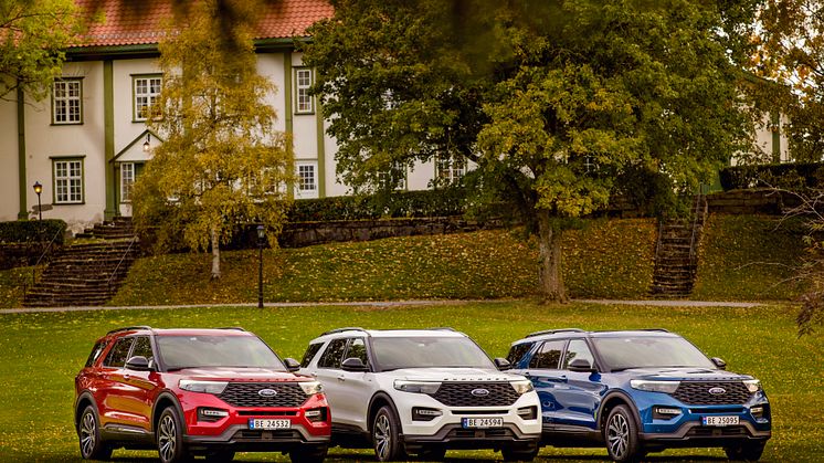 Ford Explorer ladbar hybrid 2020 Norge