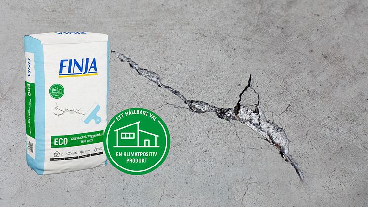 Finja Betong lanserar ny lagaprodukt i form av Väggspackel ECO