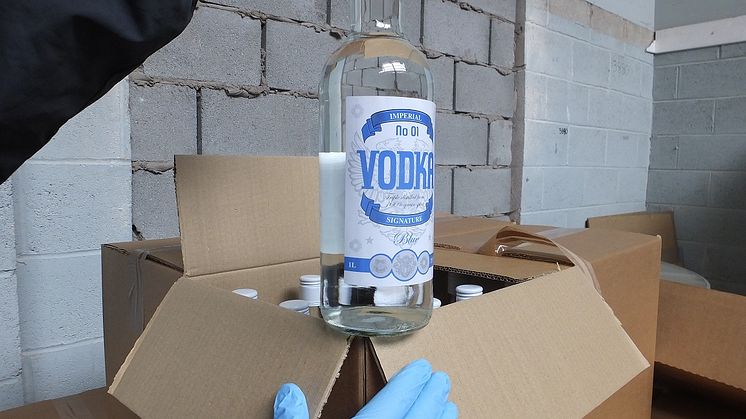 HMRC seize fake vodka in Aintree, Liverpool