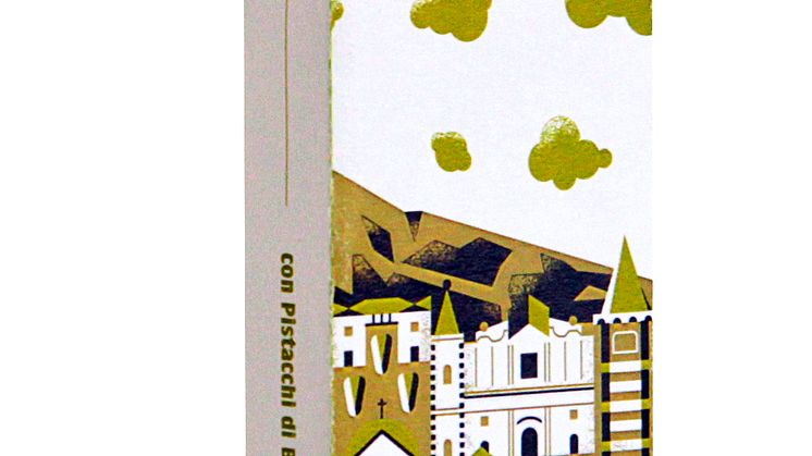 Sabadi ekologisk torrone med den vackra staden Modica på framsidan av förpackningen – 2 av 3