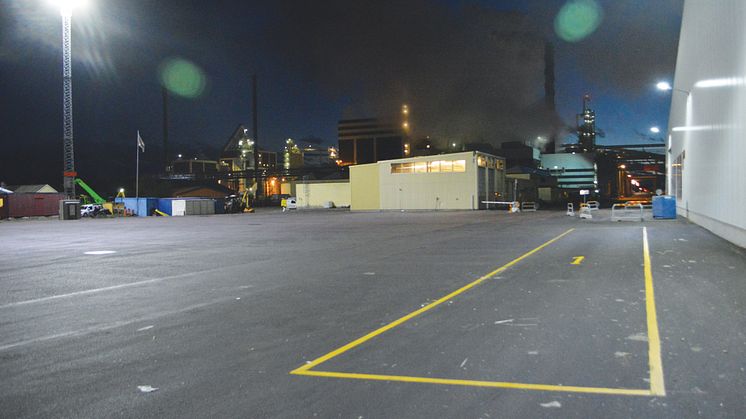 Södra Cell belyser lastyta med Titan LED mastbelysning