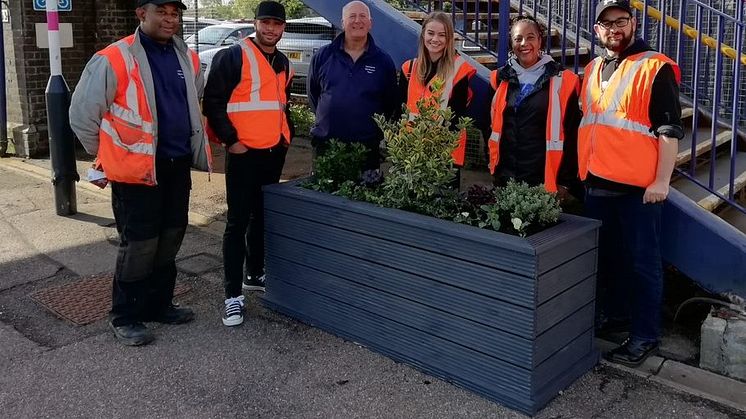 Harlington station garden event