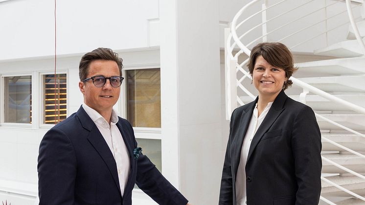 Niclas Berg, Business Manager Retail C&I i Canon Norge og Guri Bardal, IT Manager i Ramirent.