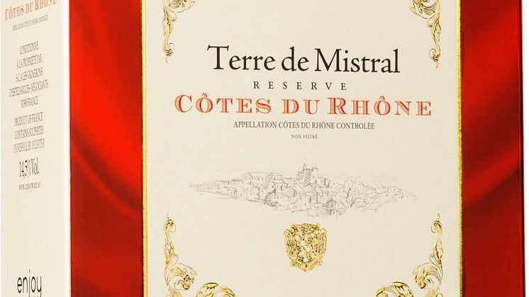 Terre de Mistral Reserve ny ekologisk Côtes du Rhône-box på Systembolaget 