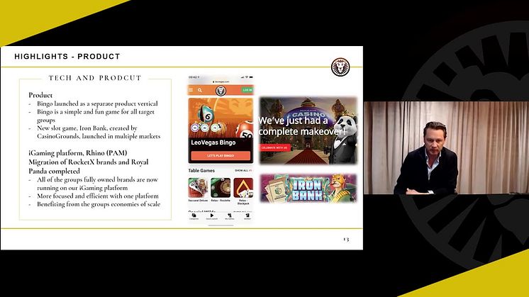 CEO Presentation at LeoVegas Annual General Meeting 2021