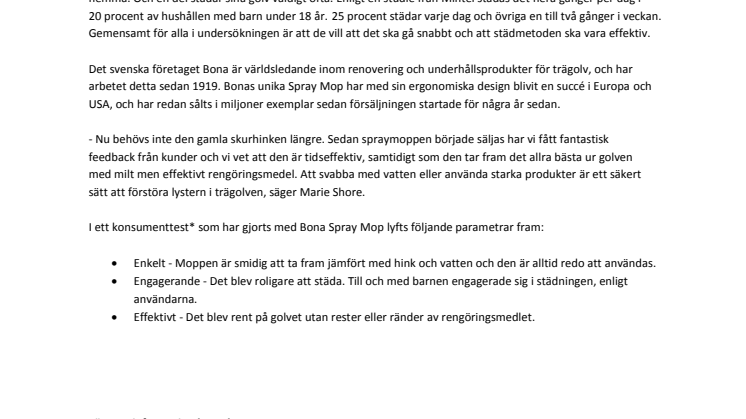 Effektiv städning ger mer tid för familj och vänner