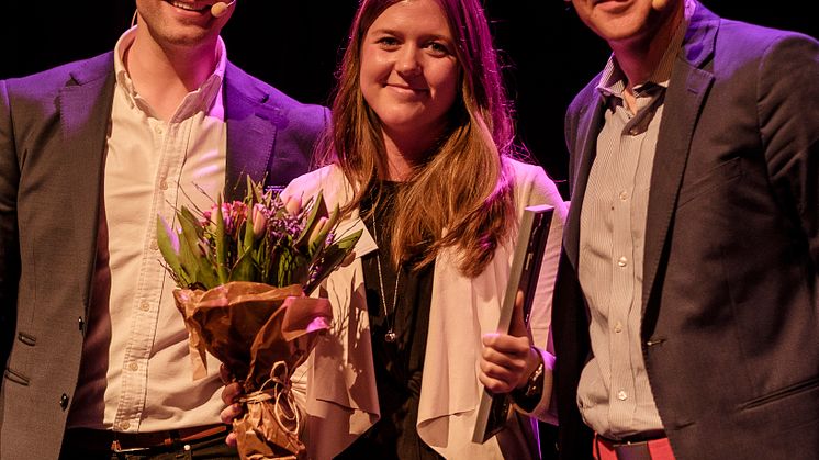 Sofie Allert, grundaren av Swedish Algae Factory, korad till Årets Unga Entreprenör Väst 2017