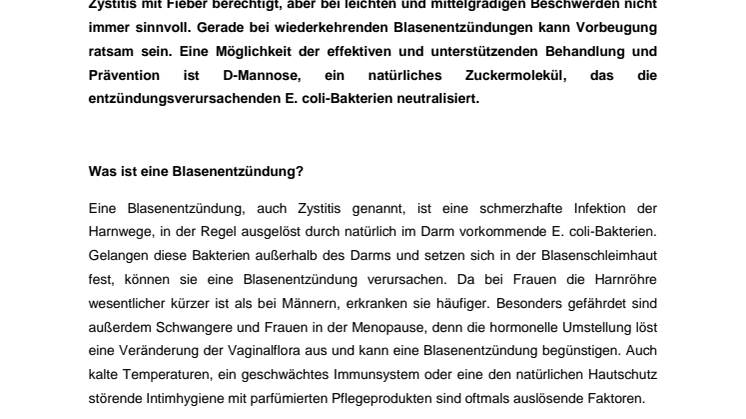 Wenn das Wasserlassen schmerzt