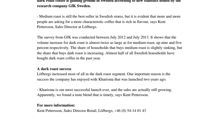 Coffee drinkers are showing their darker side