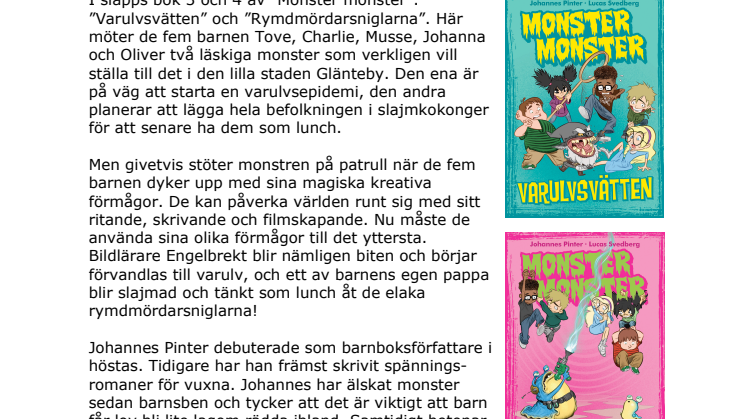 Personliga monsterböcker blev barnens nya favoriter – nu släpps bok 3 och 4