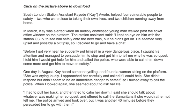 Kay Awote - Lifesaver Award case study