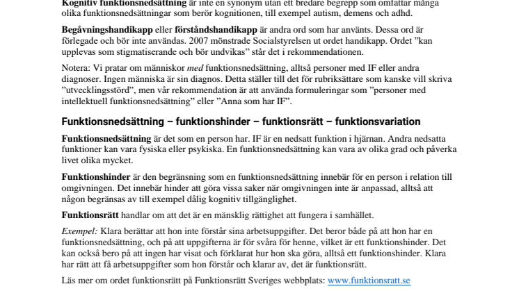 Använd rätt ord – lathund om begrepp vi använder