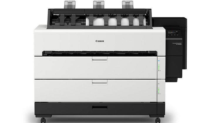 Allt på imagePROGRAF TZ-30000  hanteras enkelt från framsidan