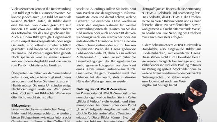 Bildrechte: Gedankenlosigkeit macht Diebe