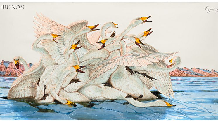 Walton Ford, Threnos, 2020. Courtesy the artist, Galerie Max Hetzler, Berlin, Paris, London 1x1