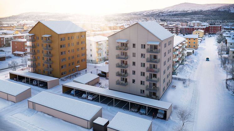 HSB bygger 46 bostadsrättslägenheter i brf Laestadiusparken i Gällivare