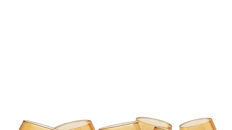Sagaform SS25 - Tumblers with rounded base, 6-pcs Amber  