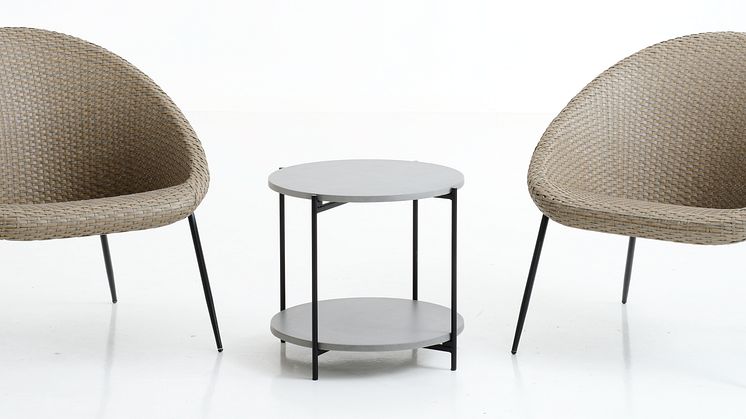 Lounge Chair OTTA, Beistelltisch OTTA